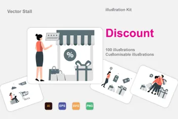 Discount Illustration Pack