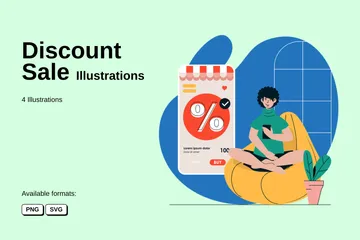 Discount Sale Illustration Pack