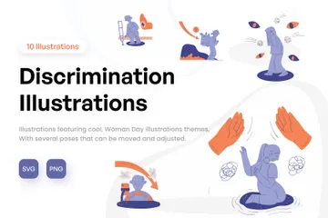 Discrimination Illustration Pack