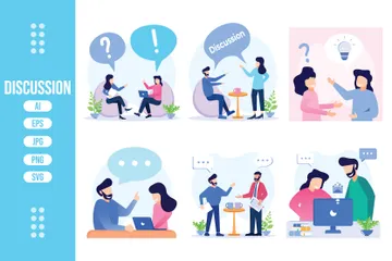 Discussions Illustration Pack