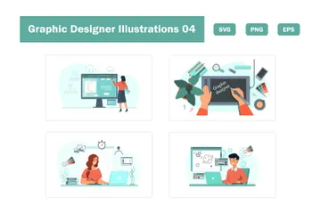 Diseñador grafico Paquete de Ilustraciones