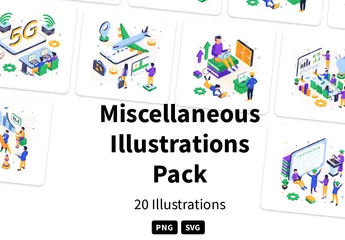 Divers Pack d'Illustrations