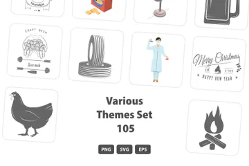 Divers thèmes Set 105 Pack d'Illustrations