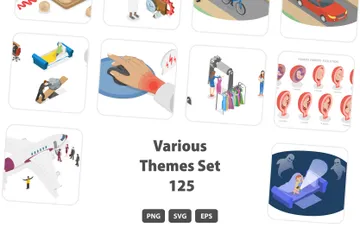 Divers thèmes Set 125 Illustration Pack