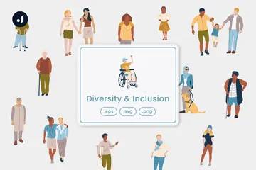 Diversité et inclusion Pack d'Illustrations