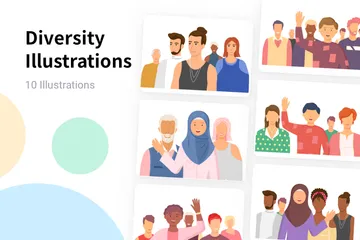 Diversity Illustration Pack