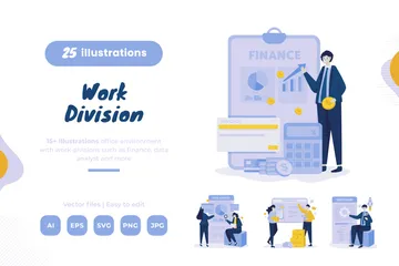 Work Division Illustration Pack