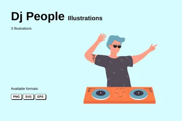 Dj People Illustration Pack