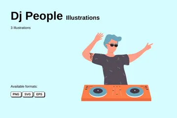 Dj Personnes Pack d'Illustrations