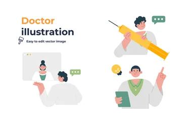 Médecin Pack d'Illustrations