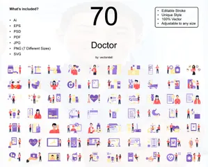 Médecin Pack d'Illustrations