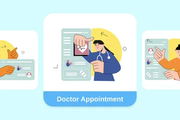 Doctor Appointment Illustration Pack