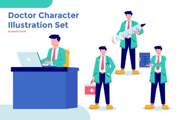 Doctor Character Illustration Pack