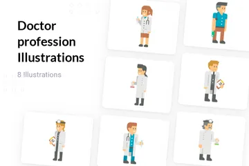 Doctor Profession Illustration Pack