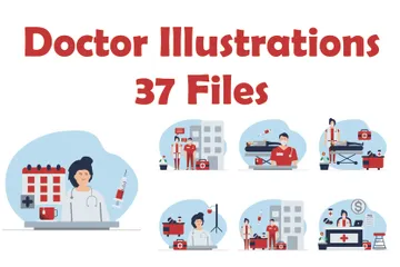 Doctores Paquete de Ilustraciones