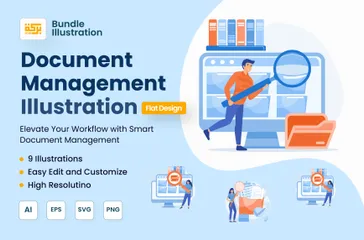 Document Management Illustration Pack