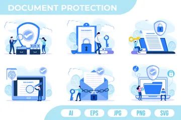 Document Protection Illustration Pack