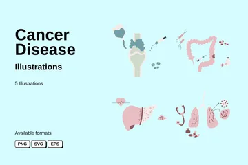 Doença cancerígena Pacote de Ilustrações