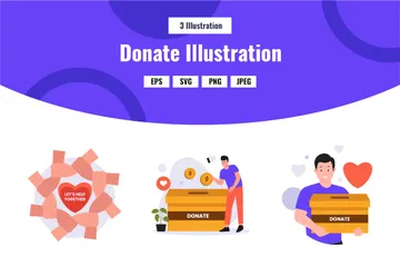 Donate Illustration Pack