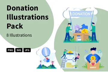 Donation Illustration Pack
