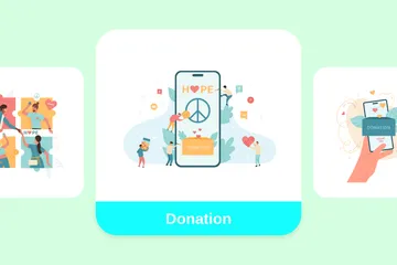 Donation Illustration Pack