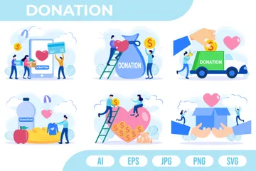 Donation Illustration Pack