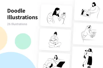 Doodle Illustration Bundle