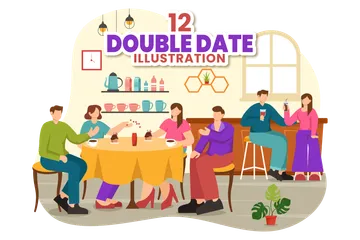 Double Date Illustration Pack