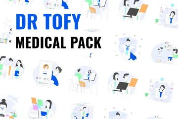 Dr Tofy - Pacote Médico Pacote de Ilustrações