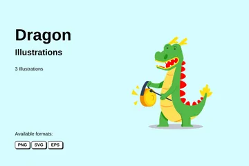 Drachen Illustrationspack