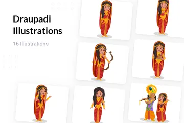 Draupadi Illustration Pack