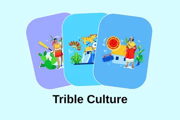 Stammeskultur Illustrationspack
