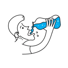 Drink From Bottle Illustration Pack