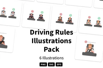 Driving Rules Illustration Pack