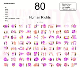 Droits humains Pack d'Illustrations