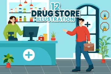 Drug Store Illustration Pack