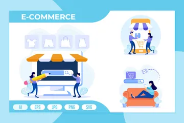 E-Commerce Illustrationspack