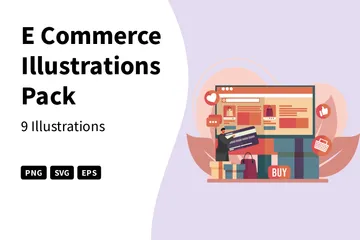 E Commerce Illustration Pack