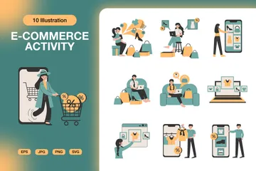 E-Commerce Activity Illustration Pack