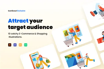 E-commerce And Shopping Illustration Pack