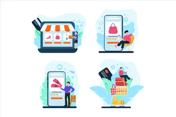 E Commerce Illustration Pack