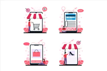 E Commerce Illustration Pack