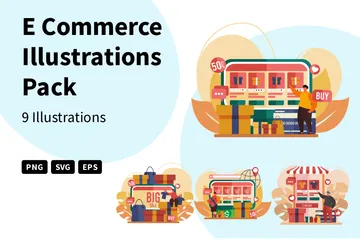 E Commerce Illustration Pack