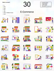 E-Commerce Illustration Pack