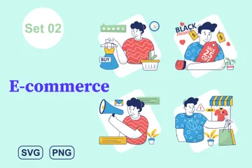 E-Commerce-Set 02 Illustrationspack