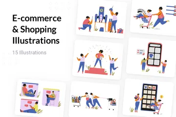 E-commerce & Shopping Illustration Pack
