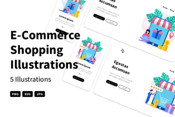 E-Commerce Shopping Illustration Pack