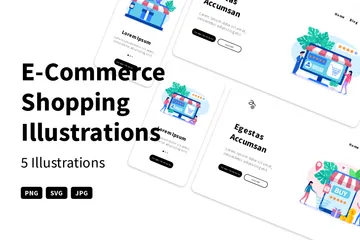 E-Commerce Shopping Illustration Pack