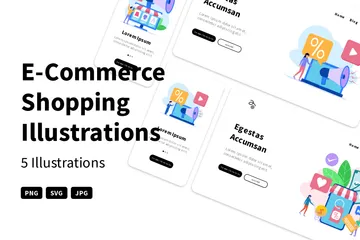 E-Commerce Shopping Illustration Pack