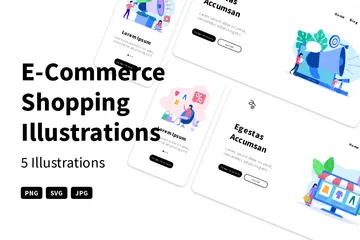 E-Commerce Shopping Illustration Pack